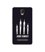 Casotec Joint Family Design Printed Silicon Soft TPU Back Case Cover for Micromax Bolt Q335