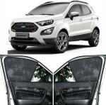Able Zed Black Half Car Magnetic Sun Shade Curtains for Ford ECOSPORT New Set of 4 Pcs (2015 to Till Now Model)