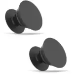 SET OF 2PC 3MM Sticker Base Collapsible Grip & Stand for Phones and Tablets Mobile Holder