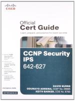 Computer Book ShopCcnp Security Ips 642-627 Official Cert Guide, 1E Burns Burns Paperback 200 Pages