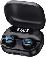 Digiwins Earbuds T2 Upto 48 Hours Playback with ASAP Charge Bluetooth Headset (Black, True Wireless)