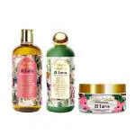 Vedic Valley Hair Care Combo For Healthy Hair (21 Tatva hair Oil 300ml, Shampoo 300ml and Conditioner 250g)