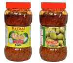 Natraj The Right Choice Punjabi Achaar Mix Pickle and Mango Pickle - 1 kg (Pack of 2)