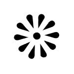 Comet Busters Black Tear Drop Bindi For Women