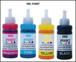 INK POINT Epson T664 L555, L350, L355, L360, L361 Multicolor Ink Bottle 100 ml pack of 4