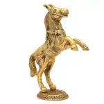Etsibitsi Silver Metal Chetak Horse Showpiece