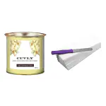 CUVLY Waxing Hair Removal Wax, Waxing Kit, Hair Removal Body Wax - (White Chocolate Wax 600 Gm + 35 Waxing Strips + Knife)