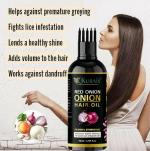 KURAIY pure Onion black seed hair oil spray, natural hair care and hair growth, prevent hair loss, biotin fast hair growth (50 ml) & (MEN & WOMEN)