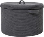 Textile and Beyond boho storage Jute laundry basket hamper baby gifts for kids toys,living room,bathroom,kitchen 2.12