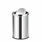 OPR Stainless Steel Swing Dust Bin with Lid| Garbage Bin, Trash Can for Home, Kitchen, Washroom, Bathroom and Offices (10 X 14 in. -20 Liter)