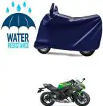 RONISH Waterproof Two Wheeler Cover for Kawasaki (Ninja 650, Blue) Ninja 650 BS6