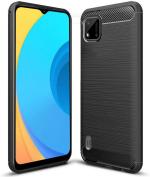 Fashionury Back Cover for Realme C11 2021, Realme C20 (Black, Rugged Armor, Pack of: 1)