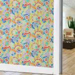 A1 Decor 3D Vinyl Self Adhesive Window Films for Glass Privacy Frosted Glass Films Decorative Window Glass Sticker Home/Office Glass/ Bathroom/ Living Room-Sun Set (12x36 Inchs)