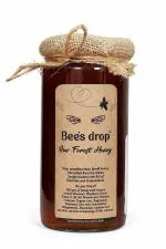 BEE'S DROP Raw Forest Honey, With Bee Pollen Unpasteurized, Unadulterated 500gm