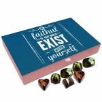 Chocholik Gift Box - Be Faithful to What Exist Within Yourself Chocolate Box - 12pc