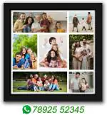Indianara Wood Wall Photo Frame (Black, 7 Photo(s), 3 x 4 inch, 8 x 12 cm, 7 x 2 inch, 18 x 7 cm, 3 x 2 inch, 8 x 7 cm)