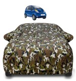 Auto Hub Tata Nano Car Cover with Mirror Pocket and Soft Cotton Lining,Waterproof Tata Nano Car Body Cover, Army Print
