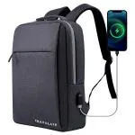 Travalate Laptop Backpack with USB Charging Port for Travel, Office, Collage, Business Bag, Gift for Men and Women - (Dark Grey)