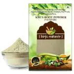 BrijBooti Vetiver Root Organic Powder Khus Root Powder (khus khus powder) - Khus Root Powder - Vala - Kas Ramacham Vetiveria Zizanioides for Hair Growth| Face Scrub| Healthy Skin 200 Gr