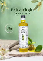 EARTH LIKE Extra Virgin Olive Oil 1 Liter | Cold Pressed Olive Oil | For Cooking And Body Care
