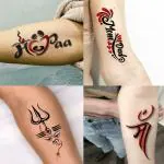 Temporary Tattoowala Mom, Maa Designs Combo Pack of 4 Temporary Tattoo Sticker For Men and Woman Temporary body Tattoo