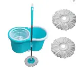 Ayush Premium 360 Self Cleaning and rotating head with 2 extra refill Mop set (Green)