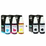 Splashjet 790 Compatible Refill Ink for Canon G2010, G2000, G1010, G1000, GM2070, G3010, G3000, G4010, G4000 Ink Tank Printer - (70gm x C/M/Y) (70gm x 2 Black) - 503687