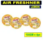 HELPER AIR FRESHNER NET ROUND, LEMON - 100GM -PACK OF 4PC