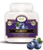 Biotic Natural Bilberry Capsules - Vaccinium myrtillus - Bilberry Extract for Eye and Vision 275mg - 60 Veg Capsules