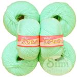 Simi Enterprise Grape Green Acrylic Vardhman Baby-Soft Wool Hand Knitting Art Craft Soft Fingering Crochet Hook Yarn, Needle Knitting, 250 G