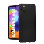 MobiLooks Mobile Accessories for Samsung A31 Black Anti-Shock,Soft Silicone Back Cover 15 x 8 x 5 cm