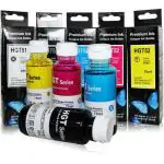RC Print Ink for HP 310 315 319 410 415 419 GT5810 GT5820 GT5821 Black + Tri Color Combo Pack Ink Bottle