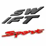 Carmetics Black Plastic, Acrylonitrile Butadiene Styrene Abs 3D Letters Emblem Car Sticker For Maruti Swift