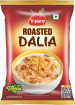 V pure Roasted Dalia Fibre Rich Broken Wheat 500g | Improves Metabolism | Hi-Fibre Classic Dalia