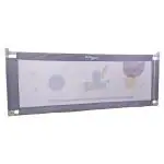 Bumtum Baby Bed Rail Guard, 180x72Cm, Bed Rails For Baby & Toddler Safety, Portable Baby Bed Fence, Adjustable, Single Side Baby Bed Rail (Space Print Grey)