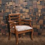 DZYN Furnitures Toledo Teak Wood Arm Chair (Teak)