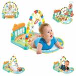 Zyamalox Multicolor Plastic 3 in 1 Baby Gym Musical Play Toy Mats for Floor Kick and Play Piano with Music, Lights and Sounds Toys for Infants Baby, 0 - 18 Months
