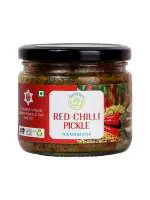 SANTRIPTI FOOD BUNDELKHAND'S HANDMADE RED CHILLI PICKLE (250g) I MAA KE HATHO SE BANA GHAR KA ACHAAR