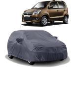 Carigiri Grey Car Body Cover For Maruti Suzuki Wagon R(Triple Stitched,Mirror Pockets,Uv Resistant,Dustproof)(Models-2010, 2011, 2012, 2013, 2014, 2015, 2016, 2017, 2018)