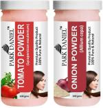 Park Daniel Premium Tomato Powder And Onion Powder, 100 G Each (Combo Of 2) |Hair Care|Dandruff Control hair Powder|Healthy Strong Hair Mask