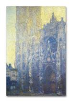 Tamatina Multicolor Claud Monet La Cathdrale De Rouen Art Canvas Painting - 13X9 Inch