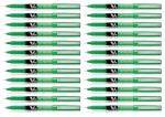 Pilot Hi-Tecpoint V5 Extra Fine Point Liquid Ink Pen | Tip Size - 0.5 MM | Unique Dimple Tip Technology | Ink Colour - Green | Pack of 24