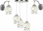 PR Prashant Decorative Brown and White Ceiling Lamp LED