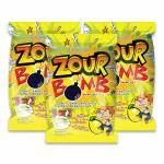 Zour Bomb Sour Lemon Candy with Sherbet Powder Filling (110g, Pack of 3)