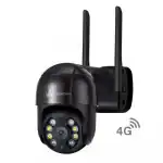 ApnaCam 4G Sim Supported Black PTZ Live View 2-Way Audio Color Night Vision Security Camera (1 Channel)