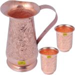 Shivshakti Arts C-1215-2 Jug Glass Set (Copper)