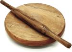 Epraiser Wooden Brown Chakla Belan (Pack Of 2)