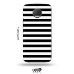 Tweakymod Printed Black Strips Back Cover For Moto G5S Plus