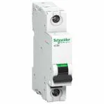 Schneider Electric Miniature Circuit Breaker Acti9 MCB 6A 1 Pole MCB C Curve 10kA White