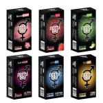NottyBoy Crazy Collection Flavour Pack |1500 Dots, Extra Lubricated, Ultra Ribbed Condoms- 60 Pieces